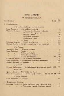 Młody Technik : czasopismo poświęcone zajęciom praktycznym młodzieży szkolnej. 1932-1933, spis treści