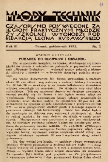 Młody Technik : czasopismo poświęcone zajęciom praktycznym młodzieży szkolnej. 1932, nr 2