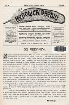 Hodowca Drobiu. 1909, nr 1