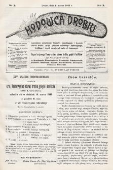 Hodowca Drobiu. 1909, nr 3