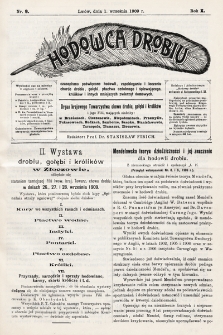 Hodowca Drobiu. 1909, nr 9