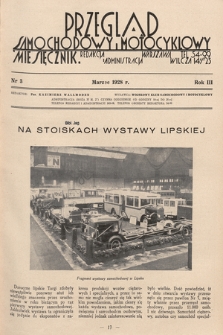 Przegląd Samochodowy i Motocyklowy. 1928, nr 3