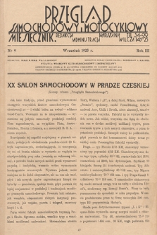 Przegląd Samochodowy i Motocyklowy. 1928, nr 9