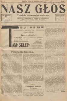 Nasz Głos : tygodnik informacyjno-społeczny. 1925, nr 11