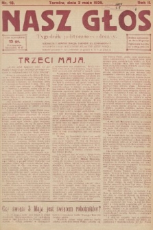 Nasz Głos : tygodnik polityczno-społeczny. 1926, nr 18