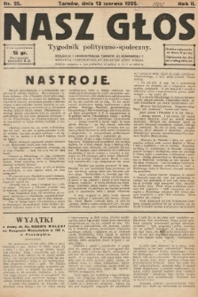 Nasz Głos : tygodnik polityczno-społeczny. 1926, nr 25