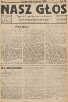 Nasz Głos : tygodnik polityczno-społeczny. 1927, nr 2