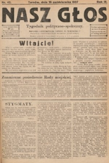 Nasz Głos : tygodnik polityczno-społeczny. 1927, nr 42