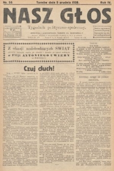 Nasz Głos : tygodnik polityczno-społeczny. 1928, nr 50