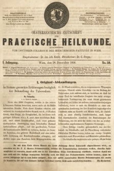 Oesterreichische Zeitschrift für Practische Heikunde. 1855, nr 50