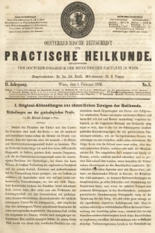 Oesterreichische Zeitschrift für Practische Heikunde. 1856, nr 5