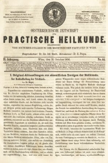 Oesterreichische Zeitschrift für Practische Heikunde. 1856, nr 44