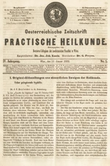 Oesterreichische Zeitschrift für Practische Heikunde. 1858, nr 3