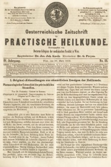 Oesterreichische Zeitschrift für Practische Heikunde. 1858, nr 13