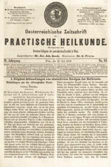 Oesterreichische Zeitschrift für Practische Heikunde. 1858, nr 30