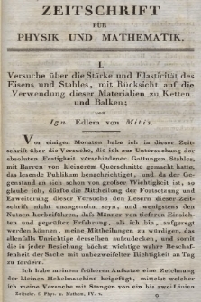 Zeitschrift für Physik und Mathematik. Bd. 4, 1828, [Heft 2]