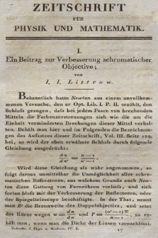 Zeitschrift für Physik und Mathematik. Bd. 4, 1828, [Heft 3]