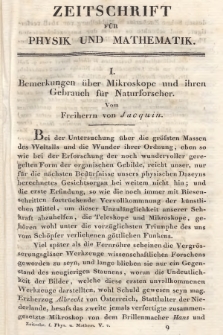 Zeitschrift für Physik und Mathematik. Bd. 5, 1829, [Heft 2]