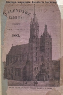 Kalendarz Katolicki Krakowski na Rok Pański 1883
