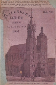 Kalendarz Katolicki Krakowski na Rok Pański 1887