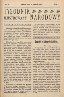 Tygodnik Narodowy Ilustrowany. 1910, nr 15