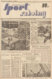 Sport Szkolny. 1938, nr 22