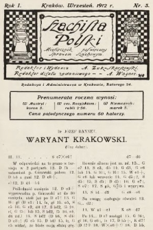 Szachista Polski : miesięcznik poświęcony sprawom szachowym. 1912, nr 3