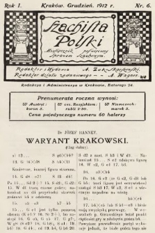 Szachista Polski : miesięcznik poświęcony sprawom szachowym. 1912, nr 6