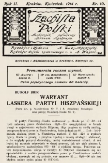 Szachista Polski : miesięcznik poświęcony sprawom szachowym. 1914, nr 10