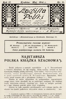 Szachista Polski : miesięcznik poświęcony sprawom szachowym. 1914, nr 11