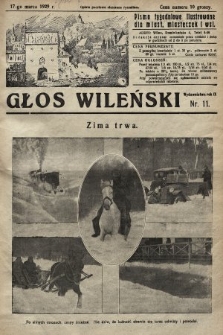 Głos Wileński : pismo tygodniowe ilustrowane dla miast, miasteczek i wsi. 1929, nr 11