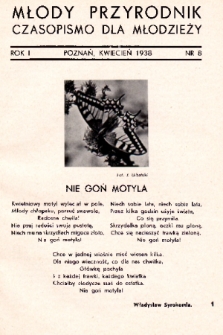 Młody Przyrodnik : czasopismo dla młodzieży. 1938, nr 8