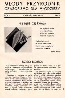 Młody Przyrodnik : czasopismo dla młodzieży. 1938, nr 9