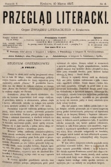 Przegląd Literacki : organ Związku Literackiego w Krakowie. 1897, nr 5