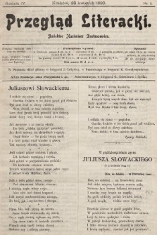 Przegląd Literacki. 1899, nr 1