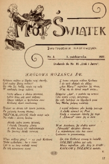 Mój Światek : dwutygodnik dla dziewczynek. 1927, nr 3