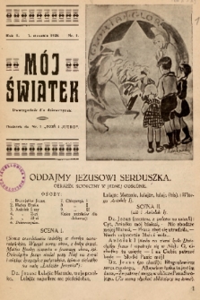 Mój Światek : dwutygodnik dla dziewczynek. 1928, nr 1