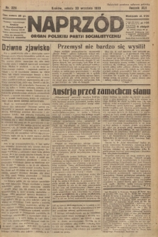 Naprzód : organ Polskiej Partji Socjalistycznej. 1933, nr 224