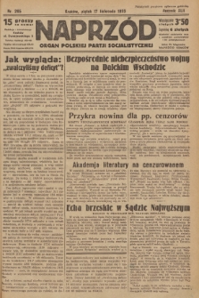 Naprzód : organ Polskiej Partji Socjalistycznej. 1933, nr 265
