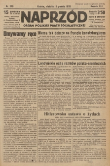 Naprzód : organ Polskiej Partji Socjalistycznej. 1933, nr 279