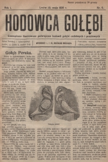 Hodowca Gołębi : czasopismo ilustrowane poświęcone hodowli gołębi ozdobnych i pocztowych. 1926, nr 6