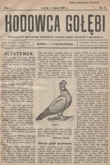 Hodowca Gołębi : dwutygodnik ilustrowany poświęcony hodowli gołębi rasowych i pocztowych. 1926, nr 8