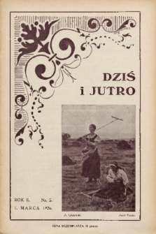 Dziś i Jutro : pismo dla młodzieży żeńskiej. 1926, nr 5