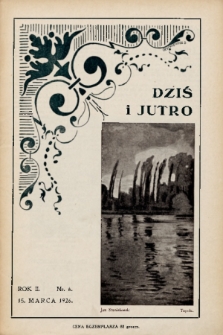 Dziś i Jutro : pismo dla młodzieży żeńskiej. 1926, nr 6