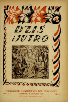 Dziś i Jutro : pismo dla młodzieży żeńskiej. 1929, nr 4