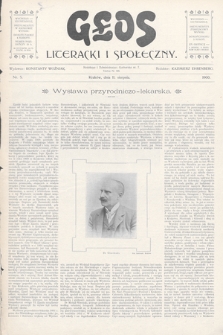 Głos Literacki i Społeczny. 1900, nr 5