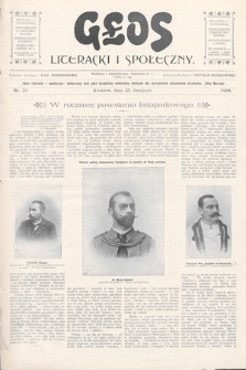 Głos Literacki i Społeczny. 1900, nr 20