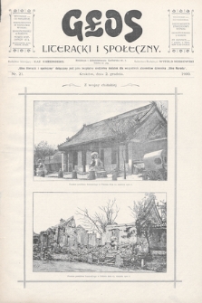 Głos Literacki i Społeczny. 1900, nr 21