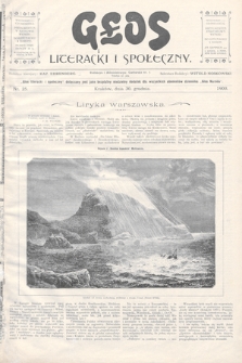 Głos Literacki i Społeczny. 1900, nr 25