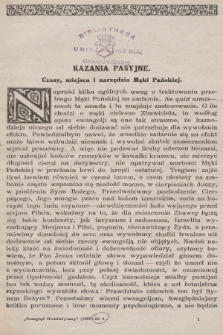 [Przegląd Homiletyczny. 1925, nr 1]